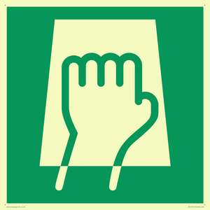 E906 safe condition push pad to open